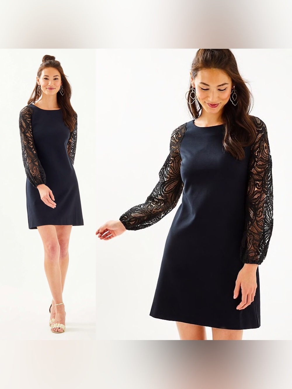 Lilly Pulitzer Gali Long Sleeve Lace Dress